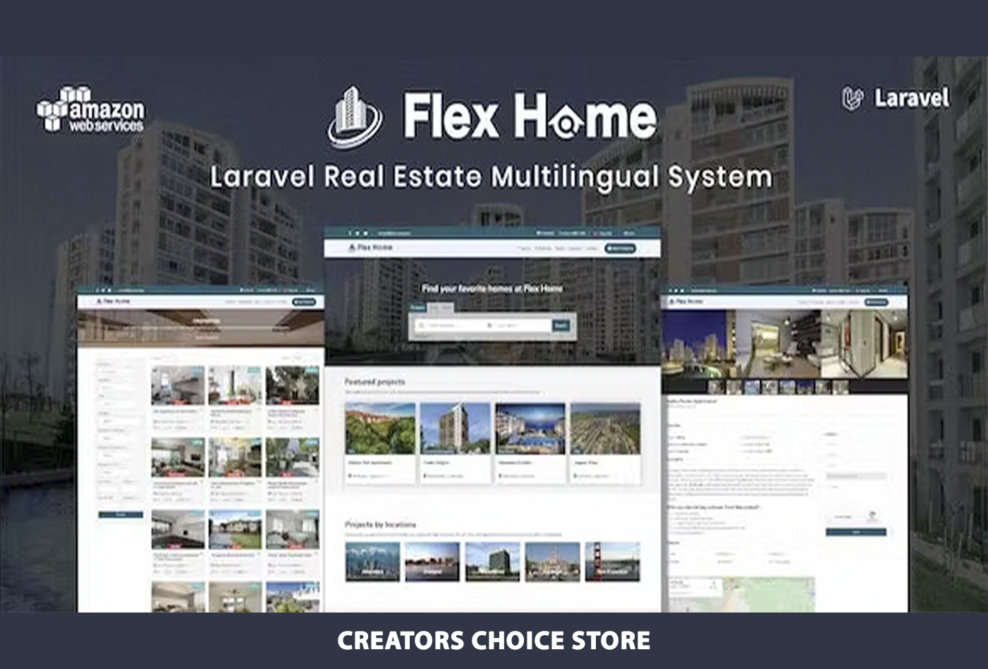 Flex Home - Laravel Real Estate Multilingual System