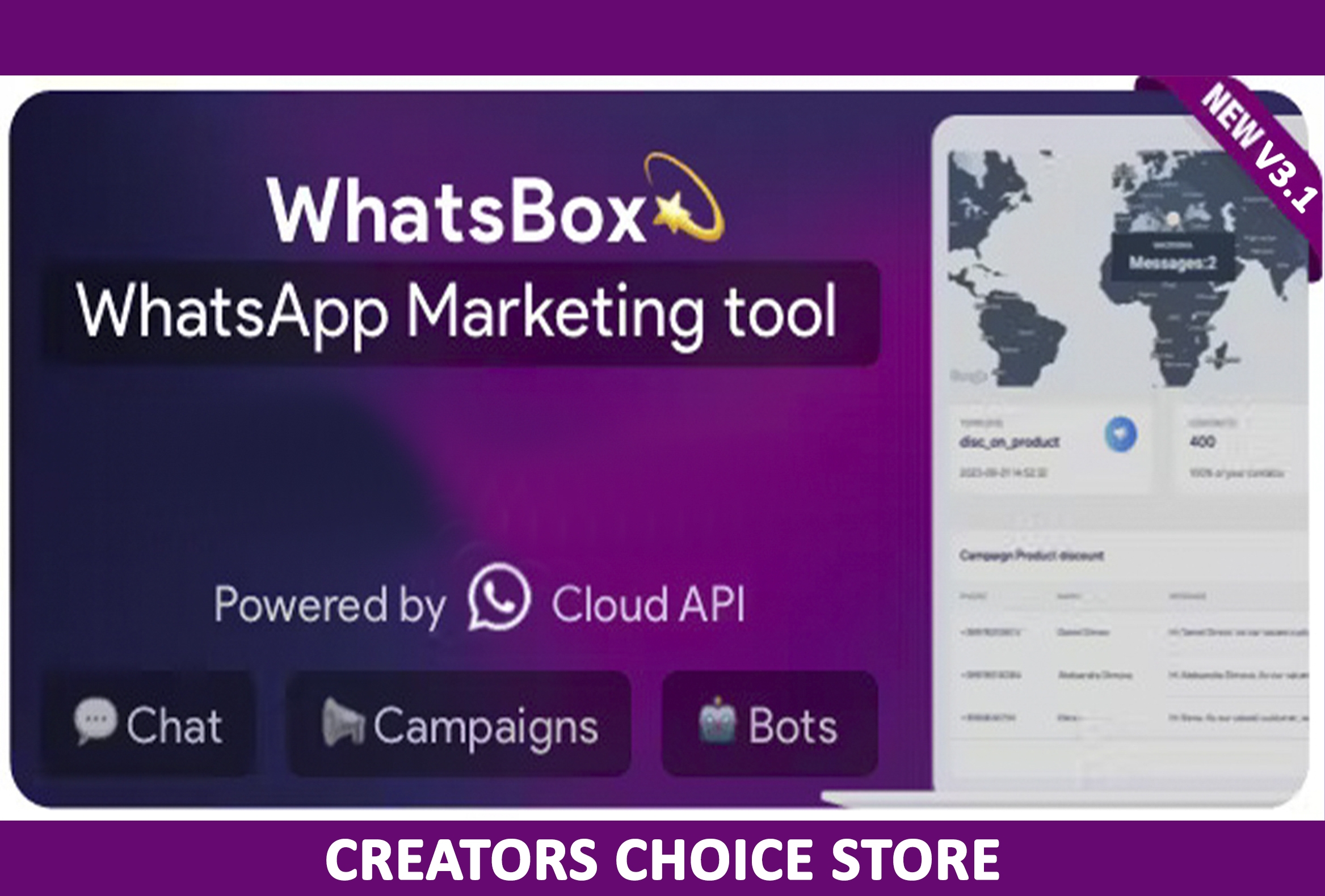 WhatsBox - The WhatsApp Marketing - Bulk Sender, Chat, Bots, SaaS