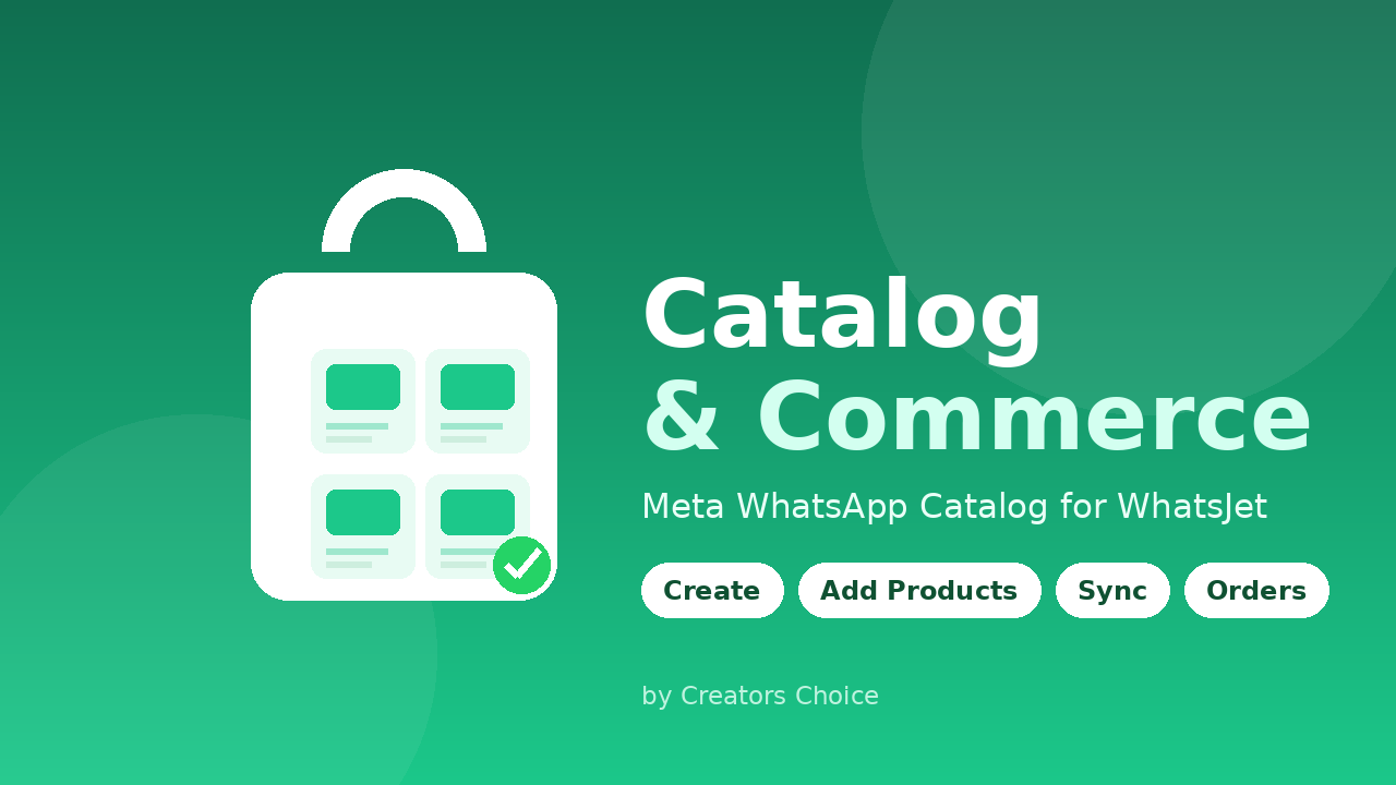 Meta WhatsApp Catalog - WhatsApp Official Api Addon