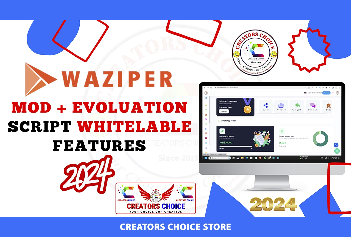 Waziper MOD + Evolution Api | WhatsApp Marketing Tool Extended Unlimited Domain