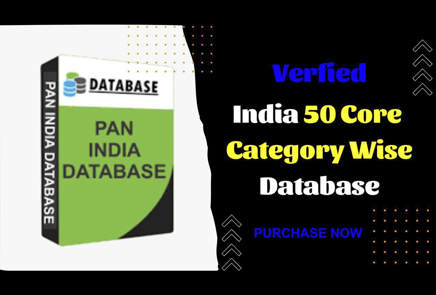India 50 Core Category Wise Verified Database