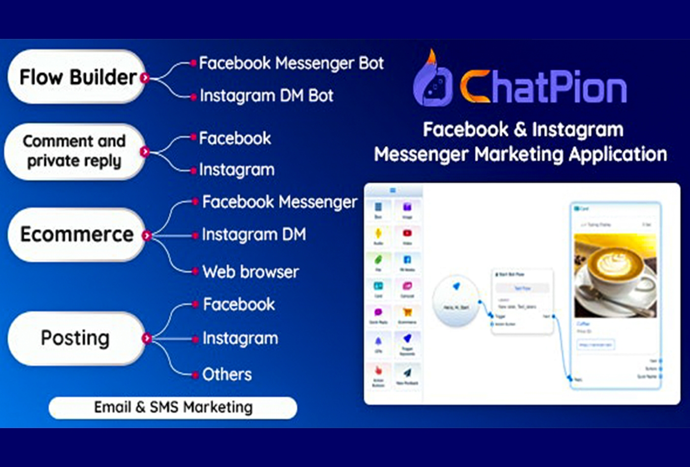 ChatPion - Facebook & Instagram Chatbot,eCommerce, Social Media Marketing Platform (SaaS) v8.5