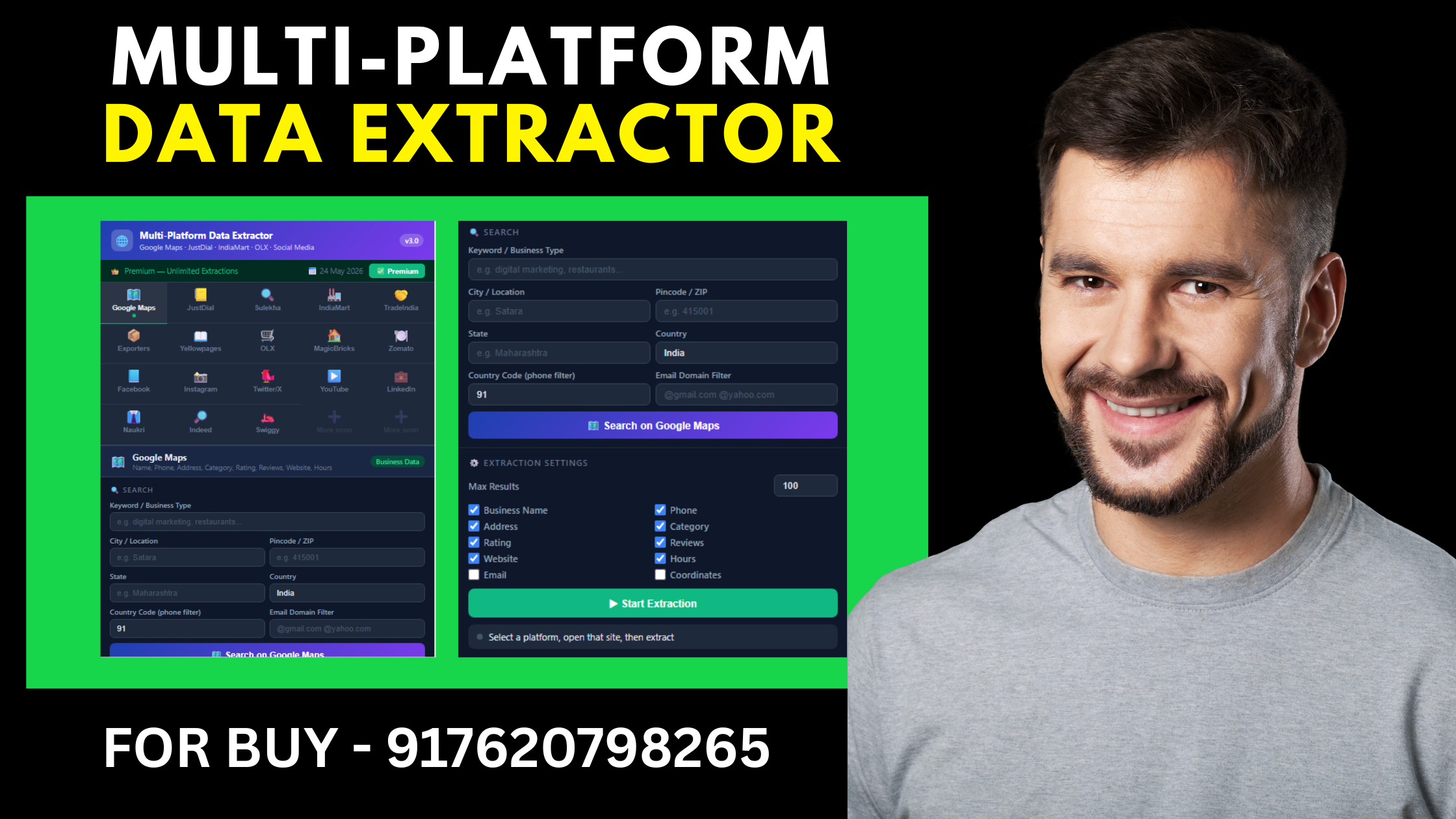 Multi Platform Data Extractor Pro