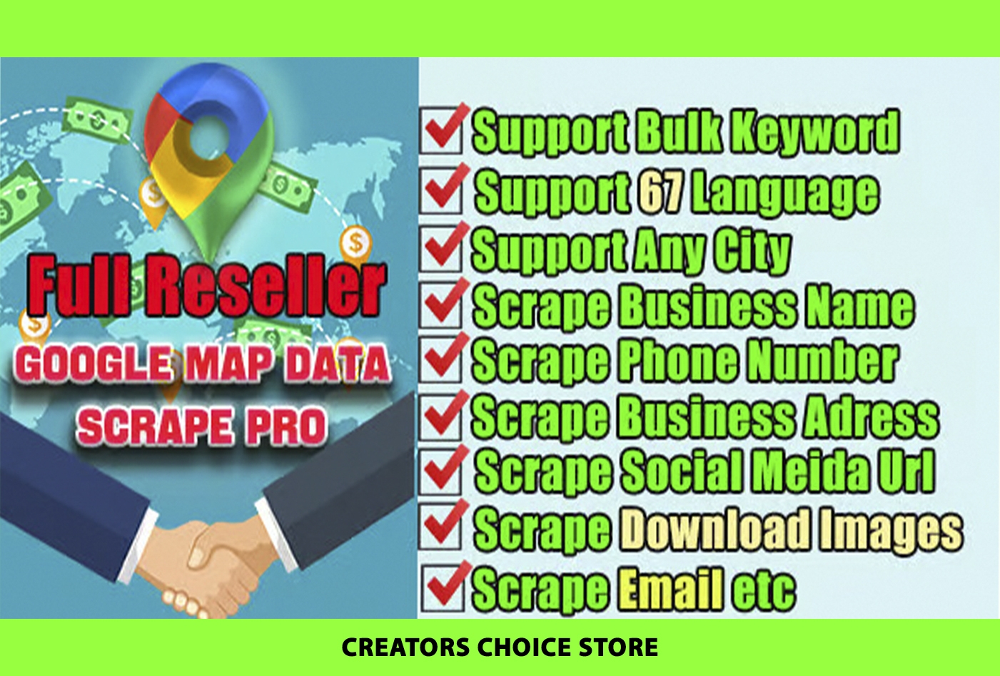 Google Map Data Extractor Pro with Multi-Language-Full Reseller